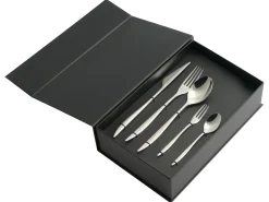 New Beliani Set di 30 posate FARFALLE Argento