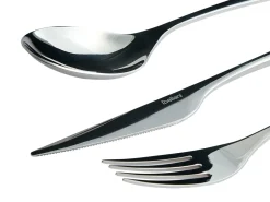 New Beliani Set di 30 posate FARFALLE Argento