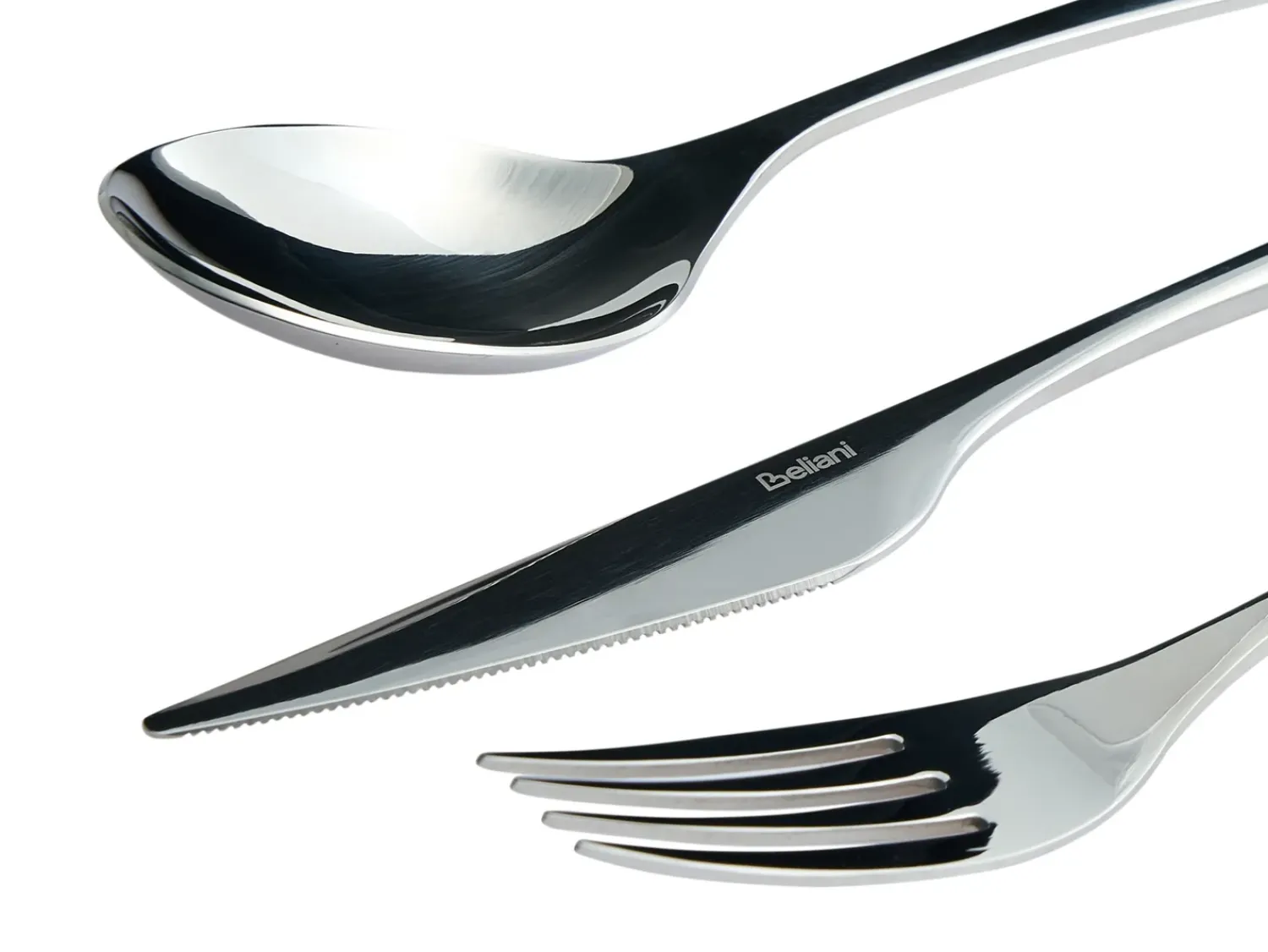 New Beliani Set di 30 posate FARFALLE Argento