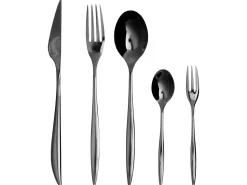 Sale Beliani Set di 30 posate FARFALLE Nero