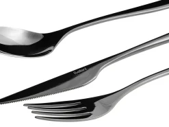 Sale Beliani Set di 30 posate FARFALLE Nero