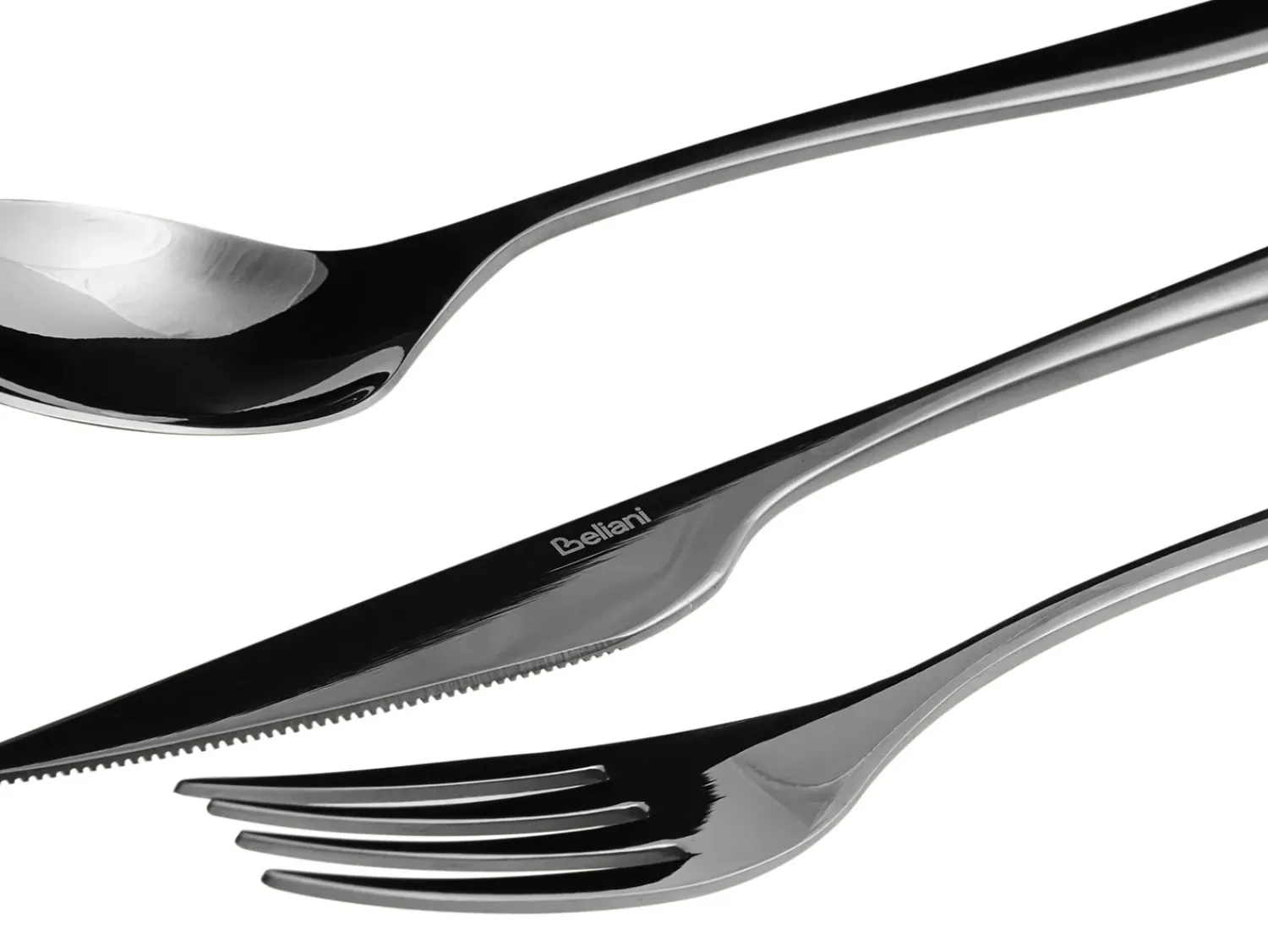 Sale Beliani Set di 30 posate FARFALLE Nero