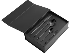 Sale Beliani Set di 30 posate FARFALLE Nero