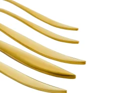 Outlet Beliani Set di 30 posate FARFALLE Oro