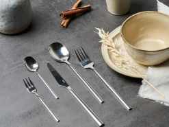 Hot Beliani Set di 30 posate FREGOLA Argento
