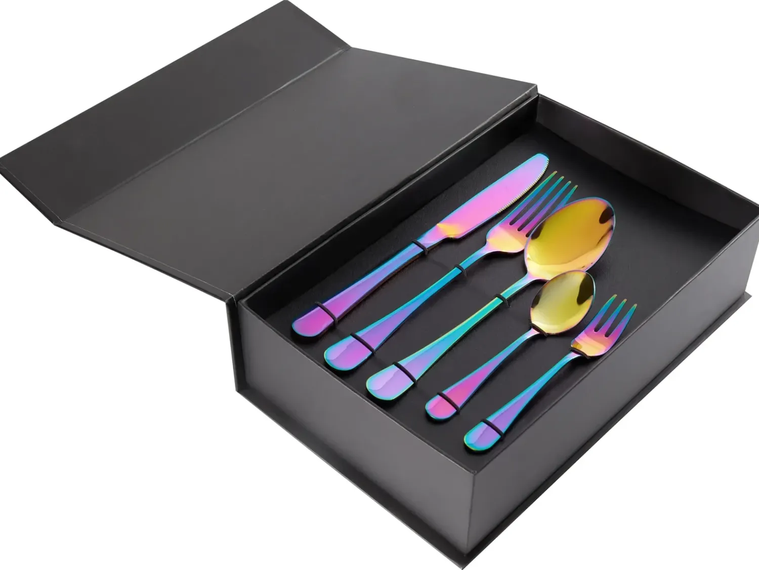 Outlet Beliani Set di 30 posate FUSILLI Multicolore