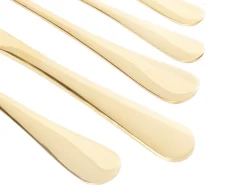 Beliani Set di 30 posate FUSILLI Oro