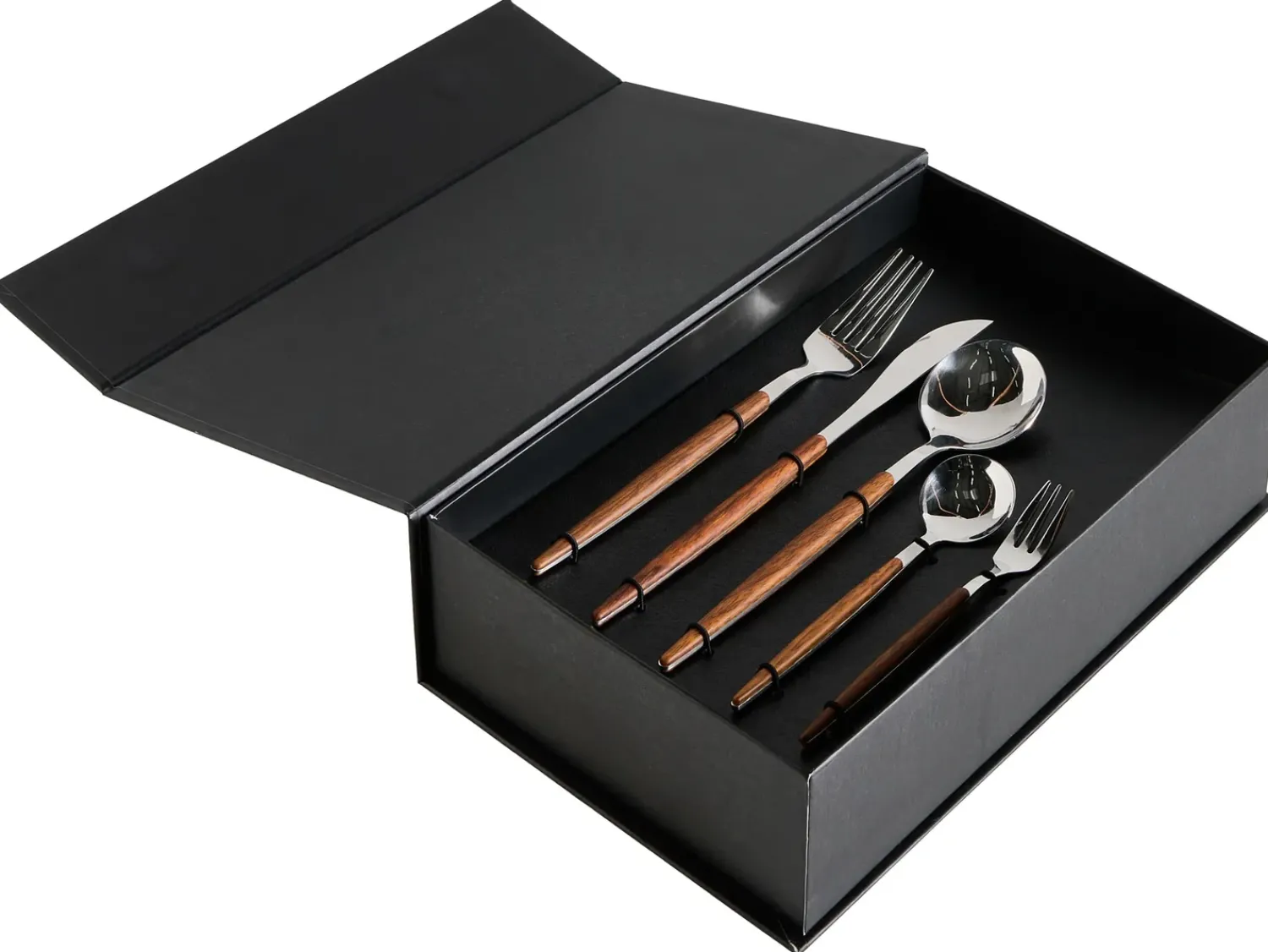 Best Beliani Set di 30 posate GEMELLI Argento Marrone Argento
