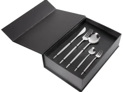 Best Beliani Set di 30 posate RIGATONI Argento
