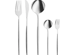 Best Beliani Set di 30 posate RIGATONI Argento