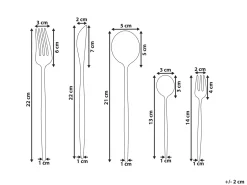 Sale Beliani Set di 30 posate RIGATONI Multicolore