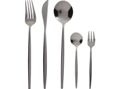 Hot Beliani Set di 30 posate RIGATONI Nero