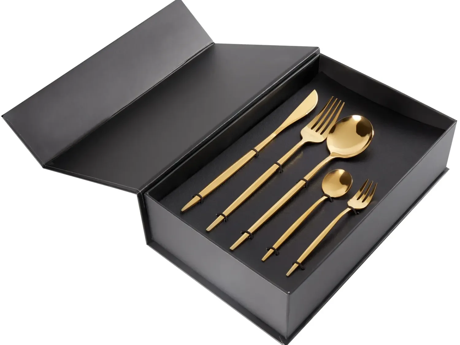 Outlet Beliani Set di 30 posate RIGATONI Oro