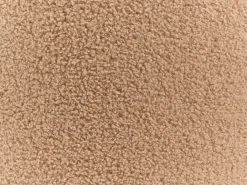 Outlet Beliani Set di 2 pouf contenitore BEREA Bouclé chiaro Marrone