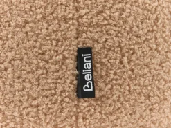 Outlet Beliani Set di 2 pouf contenitore BEREA Bouclé chiaro Marrone