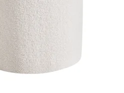 Best Beliani Set di 2 pouf contenitore BEREA Bouclé sporco Bianco