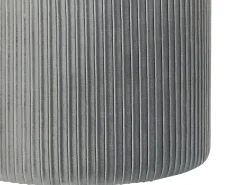 Outlet Beliani Set di 2 pouf contenitore CAMDENTON Velluto chiaro Grigio