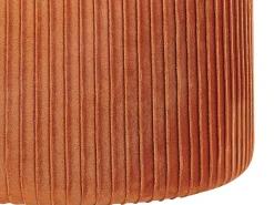 Hot Beliani Set di 2 pouf contenitore CAMDENTON Velluto Arancione