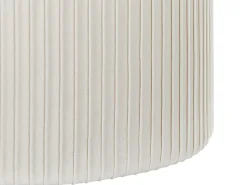 Outlet Beliani Set di 2 pouf contenitore CAMDENTON Velluto sporco Bianco