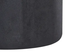 Discount Beliani Set di 2 pouf contenitore DORIS Velluto Nero Argento Nero