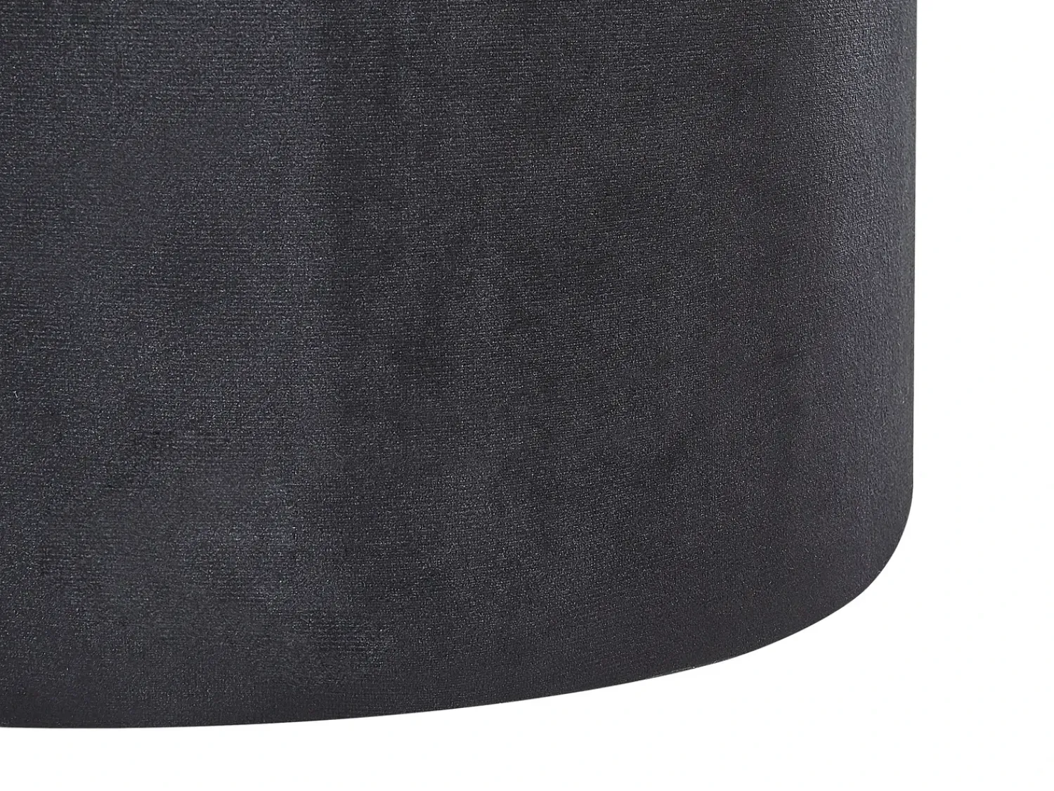 Discount Beliani Set di 2 pouf contenitore DORIS Velluto Nero Argento Nero