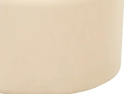 Outlet Beliani Set di 2 pouf contenitore MEDFORD Velluto chiaro Beige