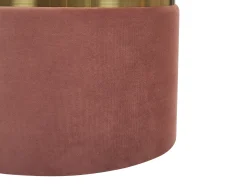 Best Beliani Set di 2 pouf contenitore WICHITA Velluto Rosa Rosa Oro