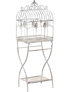 Sale Beliani Set di 2 scaffali SICILY Metallo 43/37 cm 30/27 cm Grigio