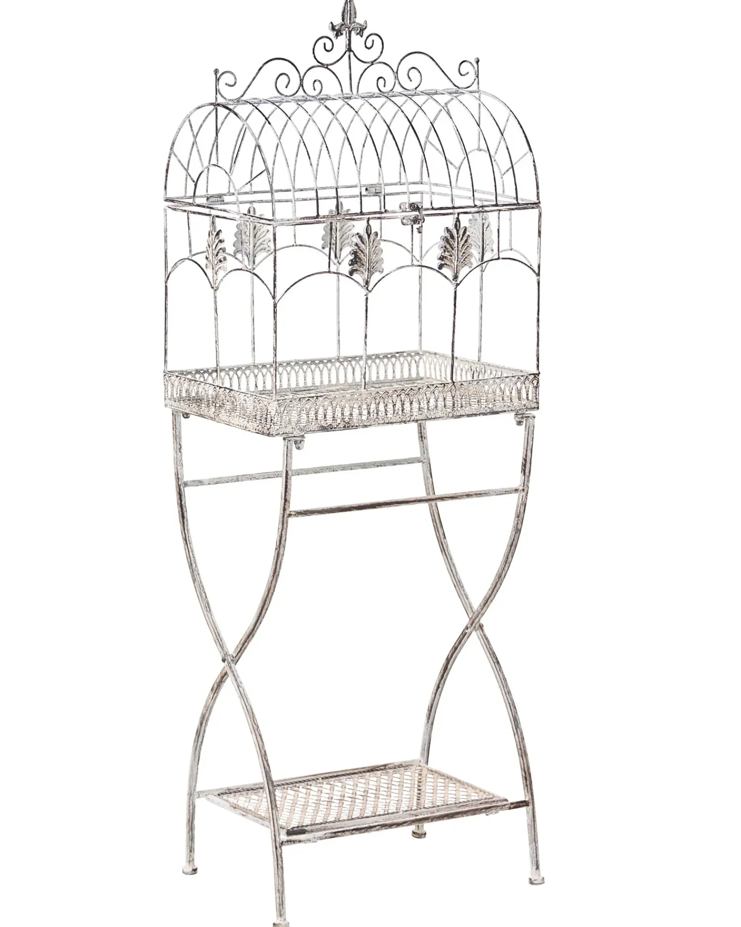 Sale Beliani Set di 2 scaffali SICILY Metallo 43/37 cm 30/27 cm Grigio