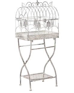 Sale Beliani Set di 2 scaffali SICILY Metallo 43/37 cm 30/27 cm Grigio