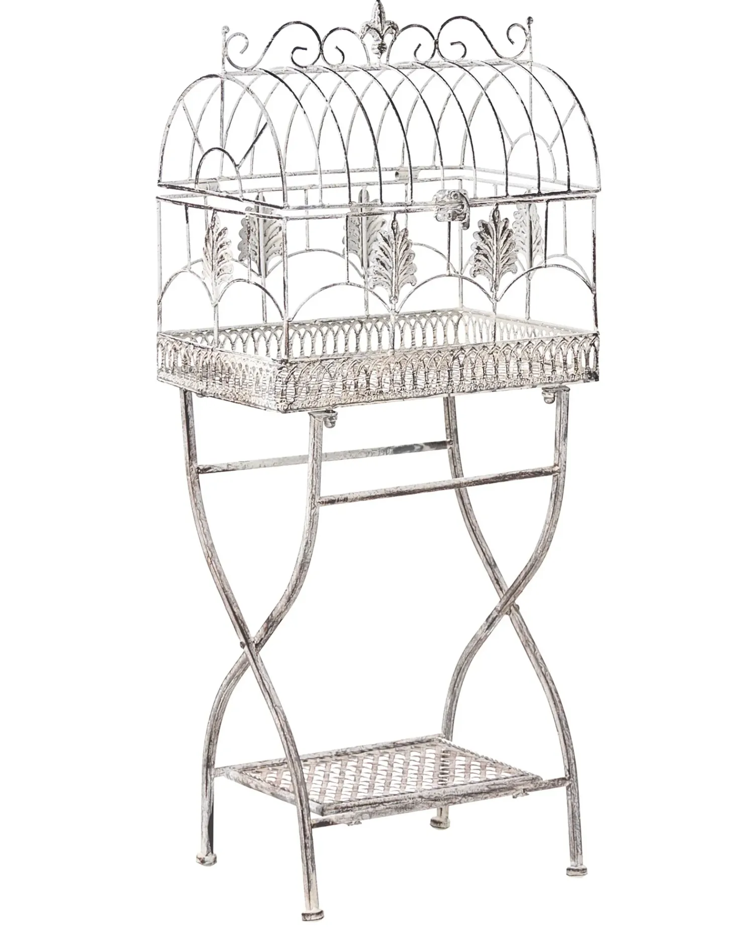 Sale Beliani Set di 2 scaffali SICILY Metallo 43/37 cm 30/27 cm Grigio