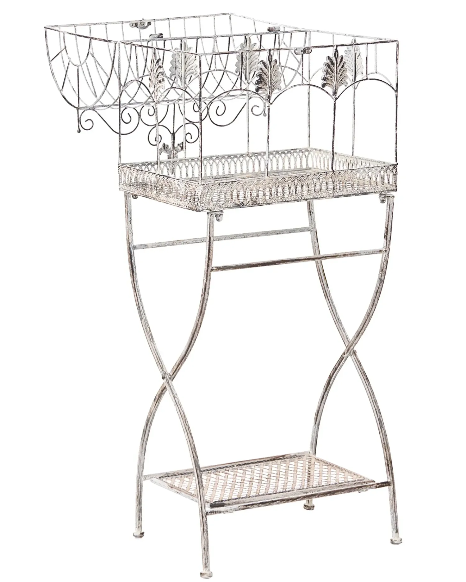 Sale Beliani Set di 2 scaffali SICILY Metallo 43/37 cm 30/27 cm Grigio