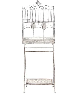 Sale Beliani Set di 2 scaffali SICILY Metallo 43/37 cm 30/27 cm Grigio