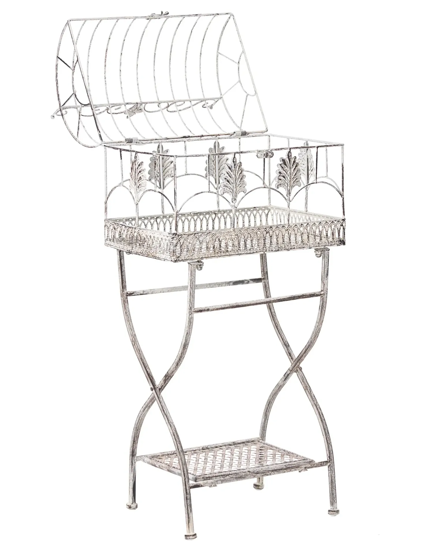 Sale Beliani Set di 2 scaffali SICILY Metallo 43/37 cm 30/27 cm Grigio