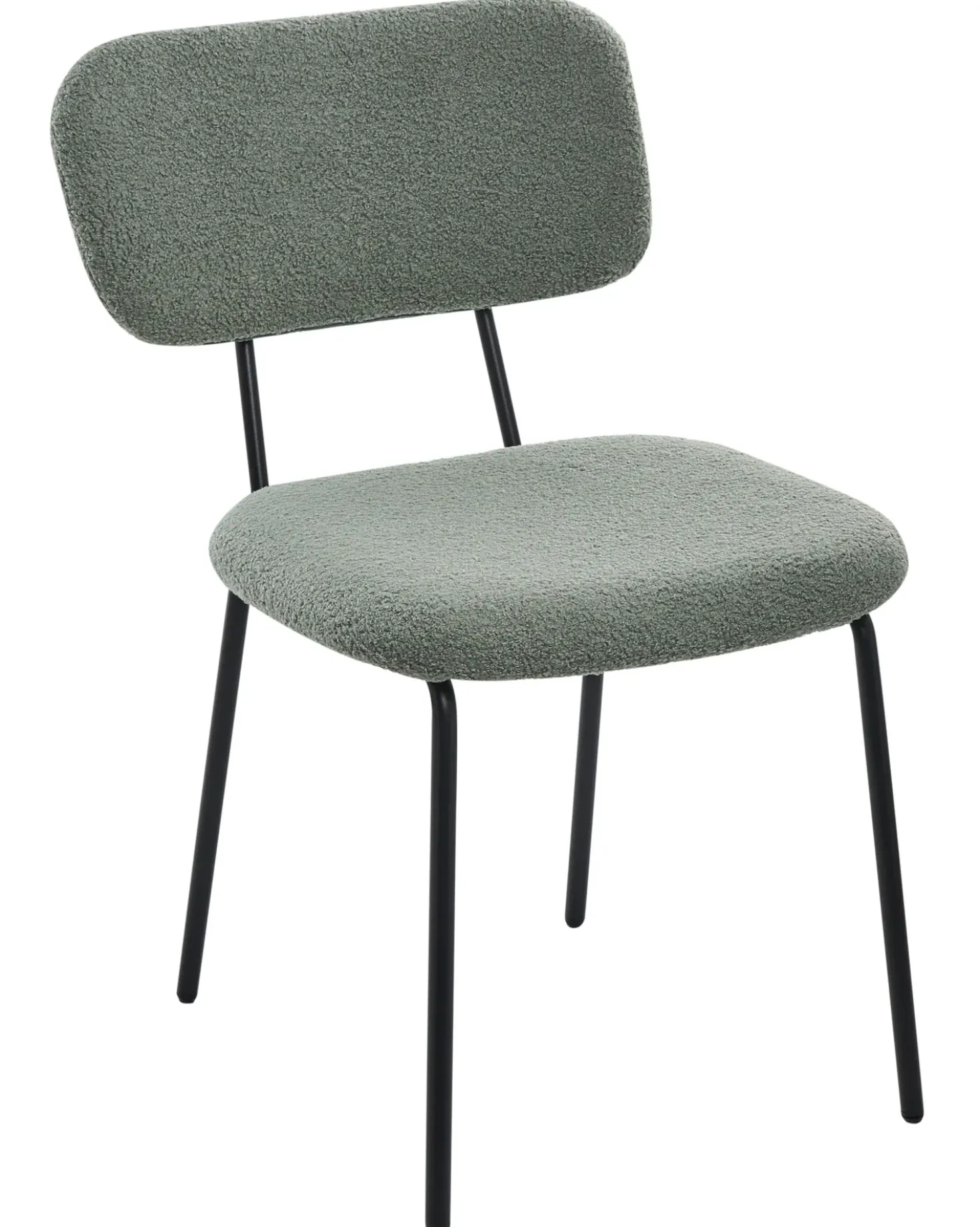 Set di 2 sedie ADAIR Bouclé Verde chiaro