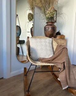 Hot Beliani Set di 2 sedie a dondolo LAVINIO Rattan Naturale