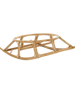 New Beliani Set di sedie a dondolo ORVIETO Rattan Naturale Beige Naturale