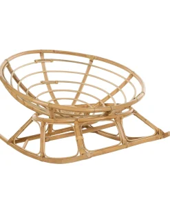 New Beliani Set di sedie a dondolo ORVIETO Rattan Naturale Beige Naturale