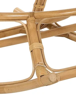 New Beliani Set di sedie a dondolo ORVIETO Rattan Naturale Beige Naturale