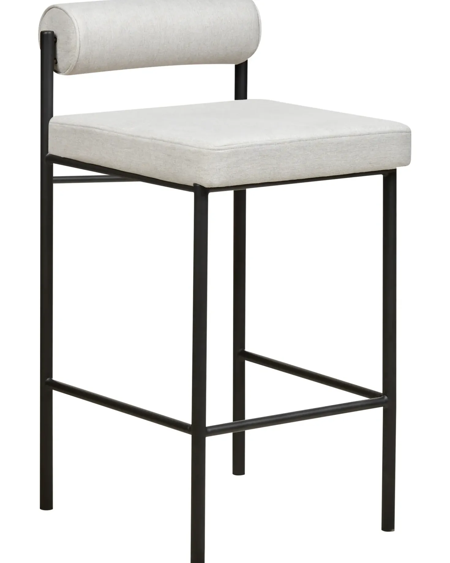 Set di 2 sedie alte AMAYA Grigio chiaro