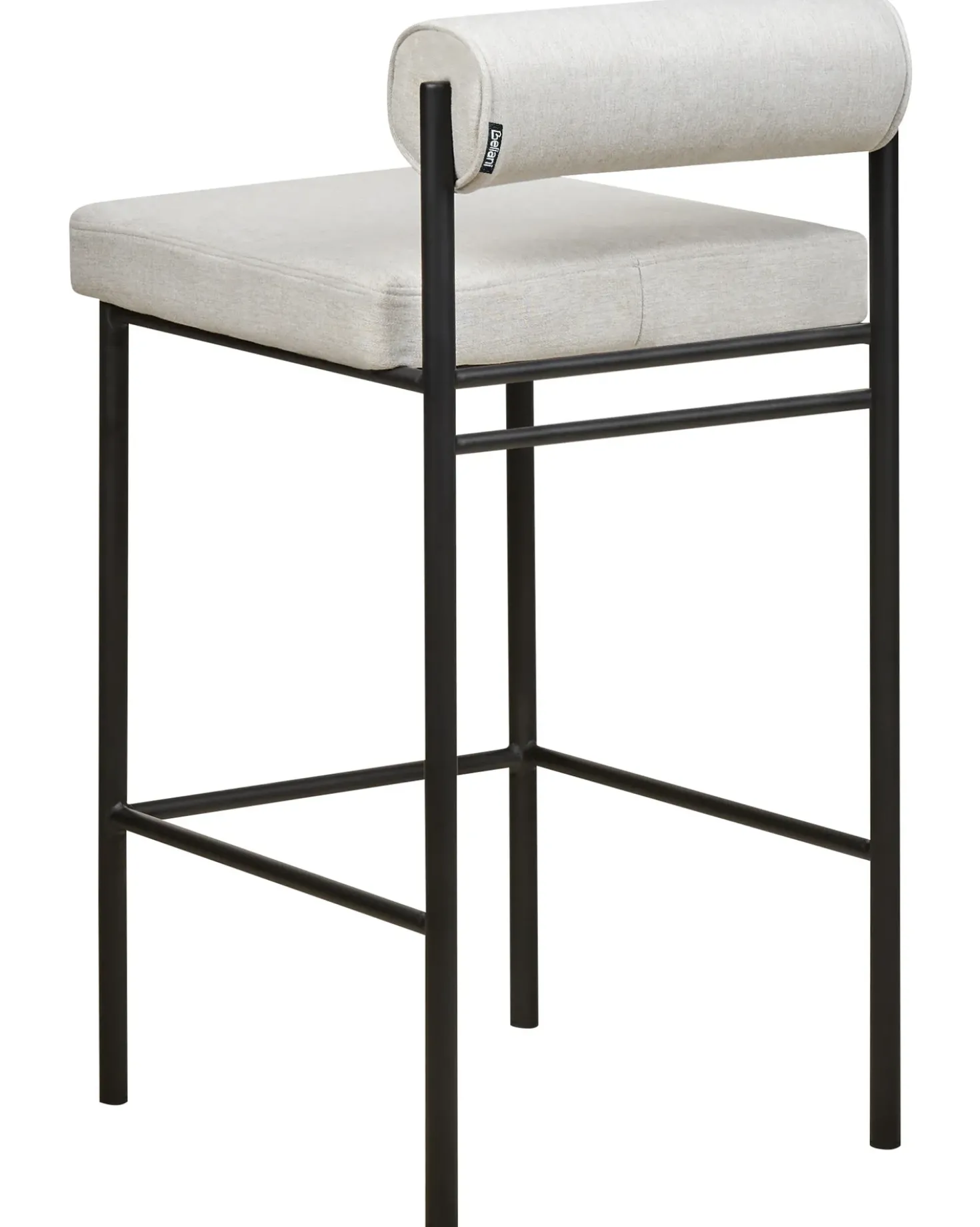 Set di 2 sedie alte AMAYA Grigio chiaro