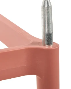 Best Beliani Set di 2 sedie alte ARICCIA 2 in 1 Materiale sintetico chiaro Rosso