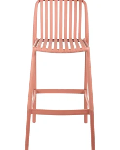 Best Beliani Set di 2 sedie alte ARICCIA 2 in 1 Materiale sintetico chiaro Rosso