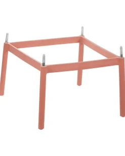 Best Beliani Set di 2 sedie alte ARICCIA 2 in 1 Materiale sintetico chiaro Rosso