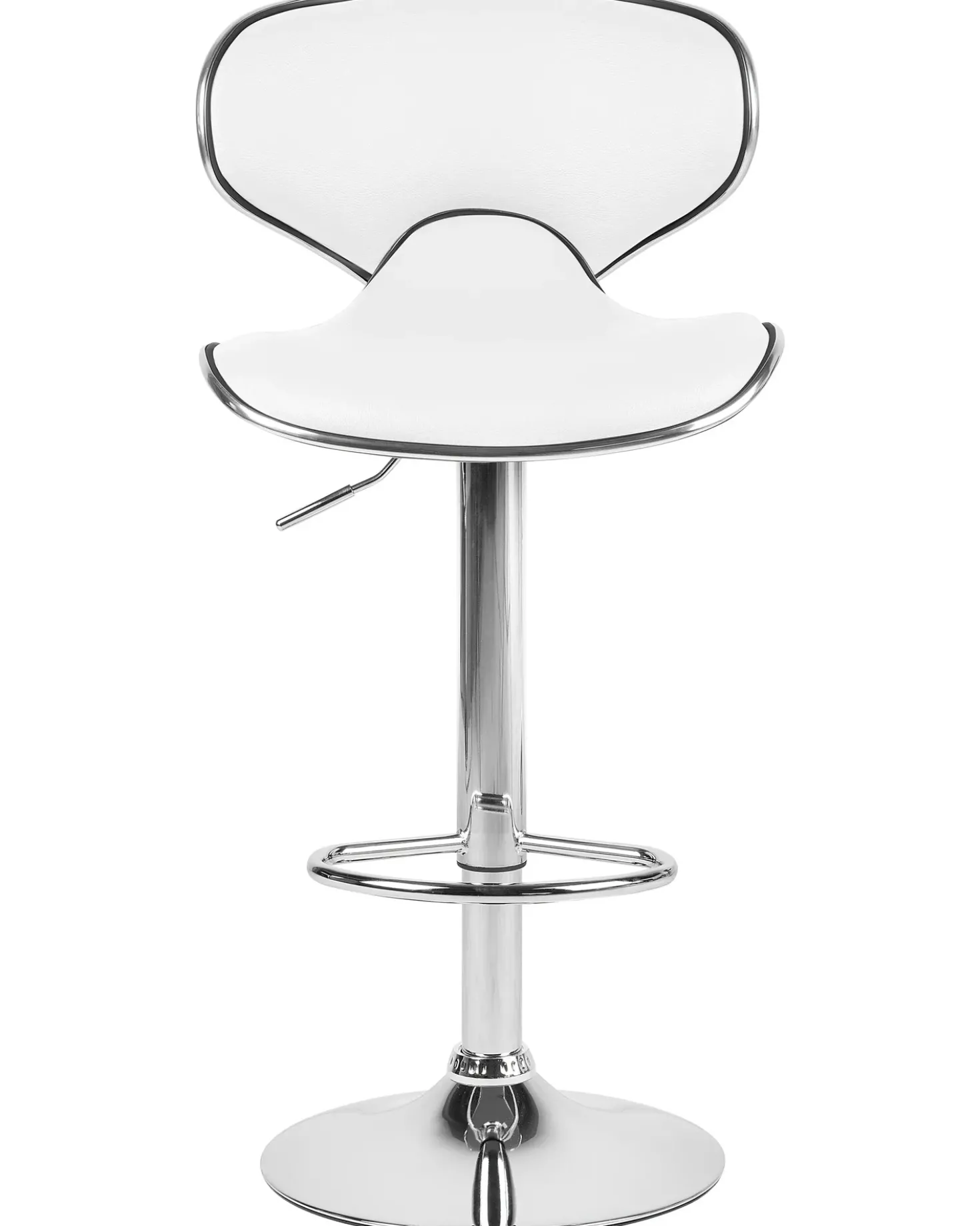 Set di 2 sedie alte CONWAY Pelle sintetica Bianco
