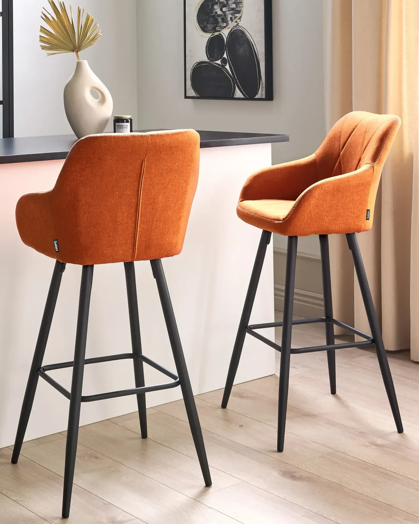 Set di 2 sedie alte DARIEN Arancione