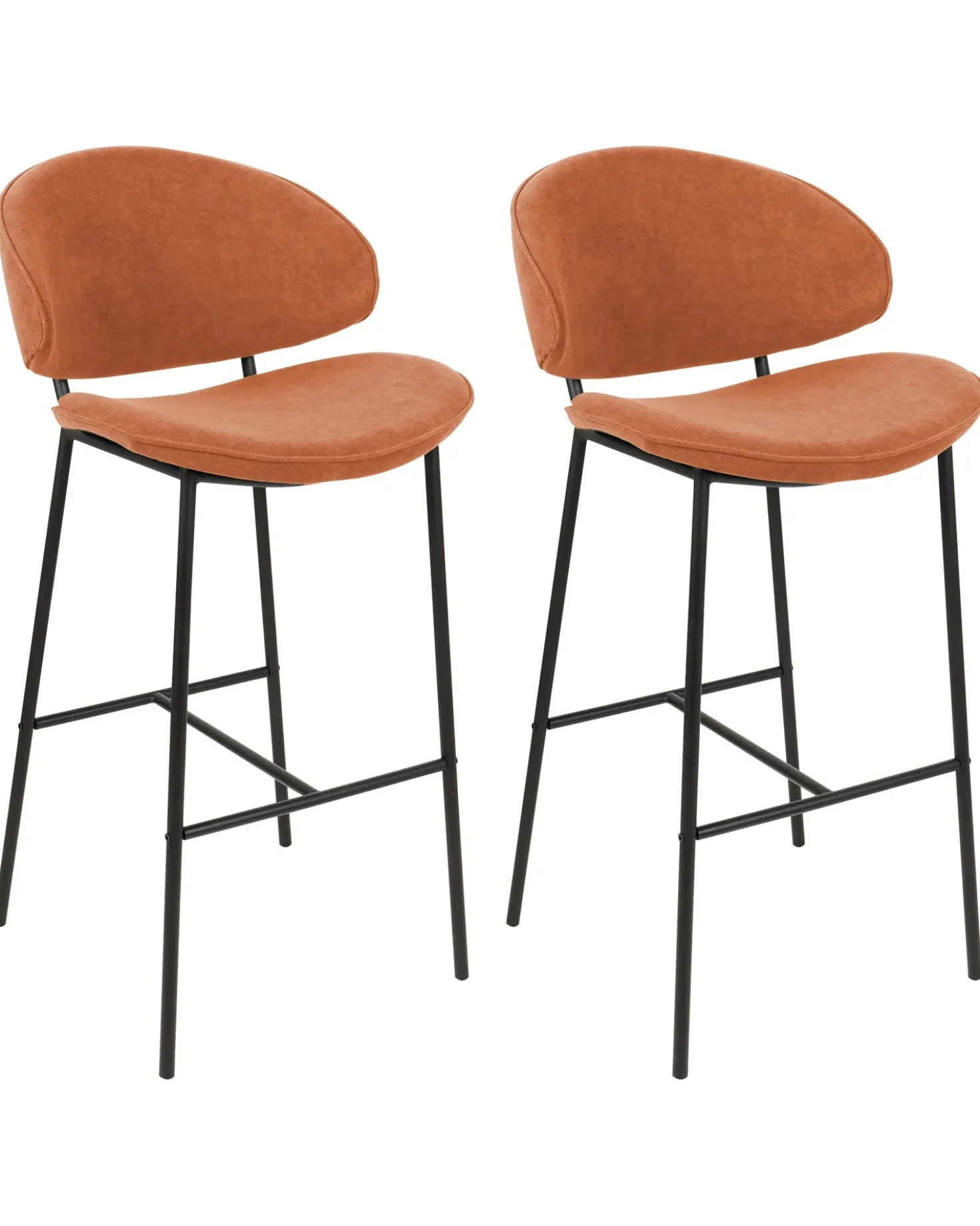 Set di 2 sedie alte KIANA Arancione