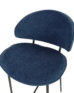 Set di 2 sedie alte KIANA Blu marino