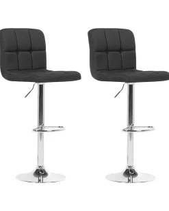 Set di 2 sedie alte MARION Nero