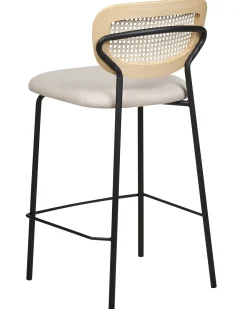 Set di 2 sedie alte MAYETTA Rattan Beige chiaro